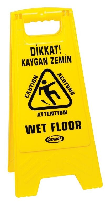 Kaygan Zemin Levhası Sarı