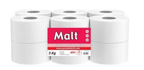 Malt Mini Jumbo Tuvalet Kağıdı 3 kg - 12'li