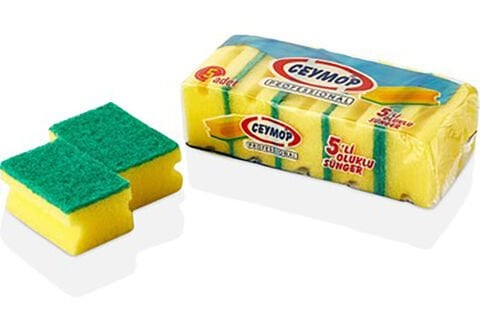Ceymop - Bulaşık Süngeri Oluklu 5'li