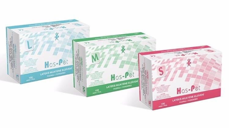 Lateks Muayane Eldiveni Pudralı