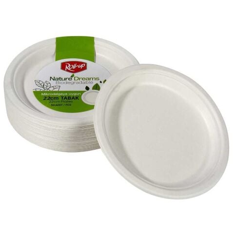 Karton Tabak 22 cm. 50 li