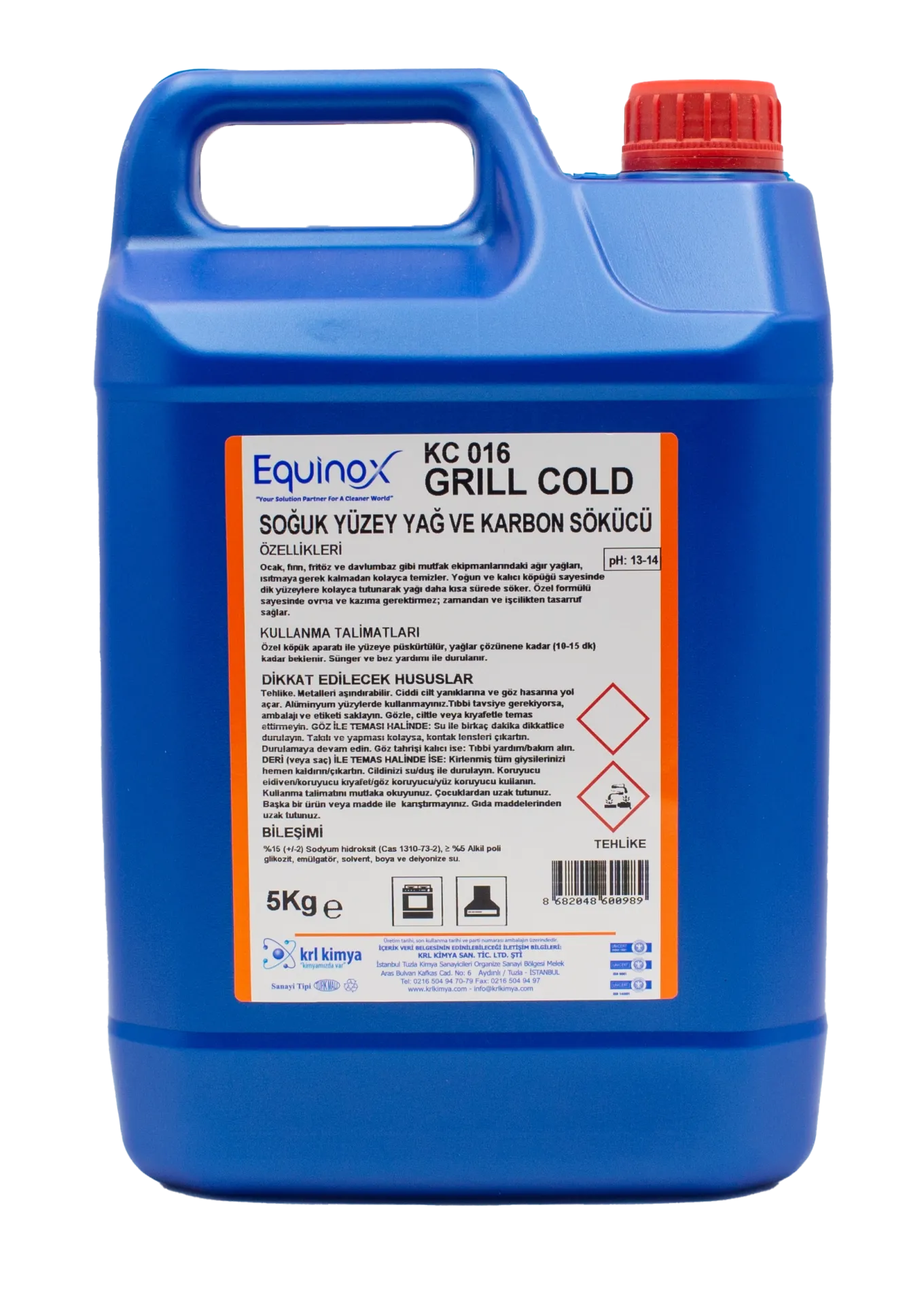 Equinox - Yağ Sökücü Grill Cold 5 Kg.