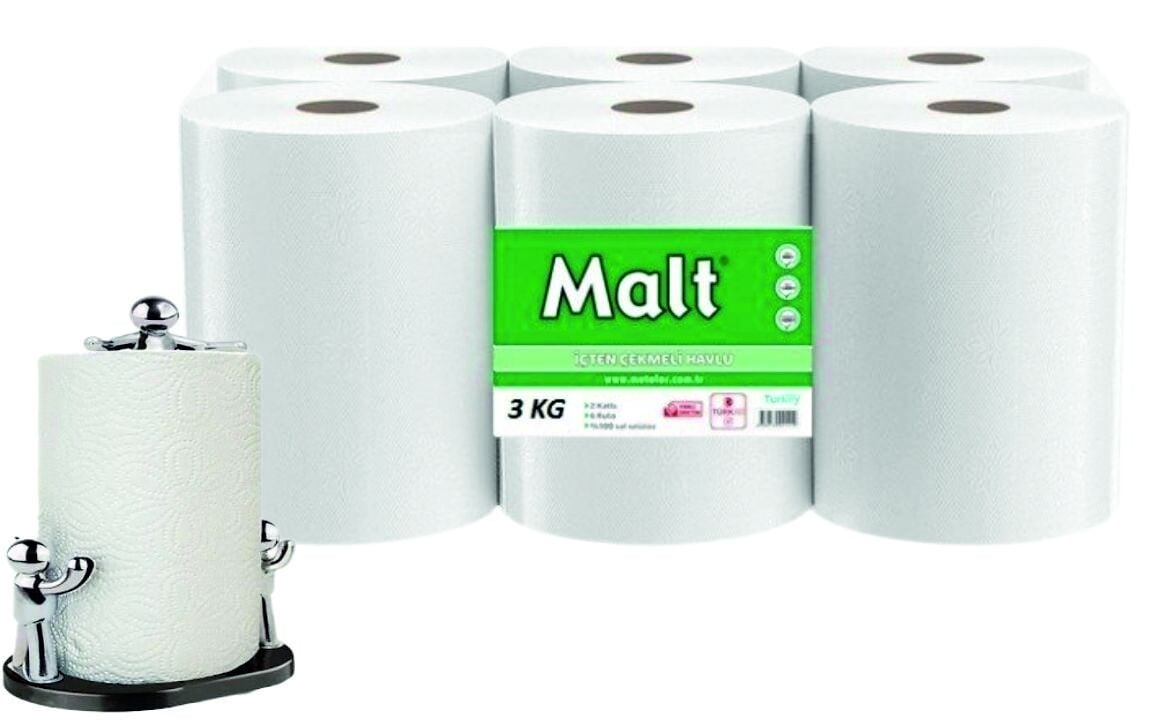 Malt - İçten Çekmeli Havlu 3 KG. 6'lı