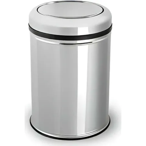 Palex - Krom Pratik Kapaklı Çöp Kovası 32 Lt.