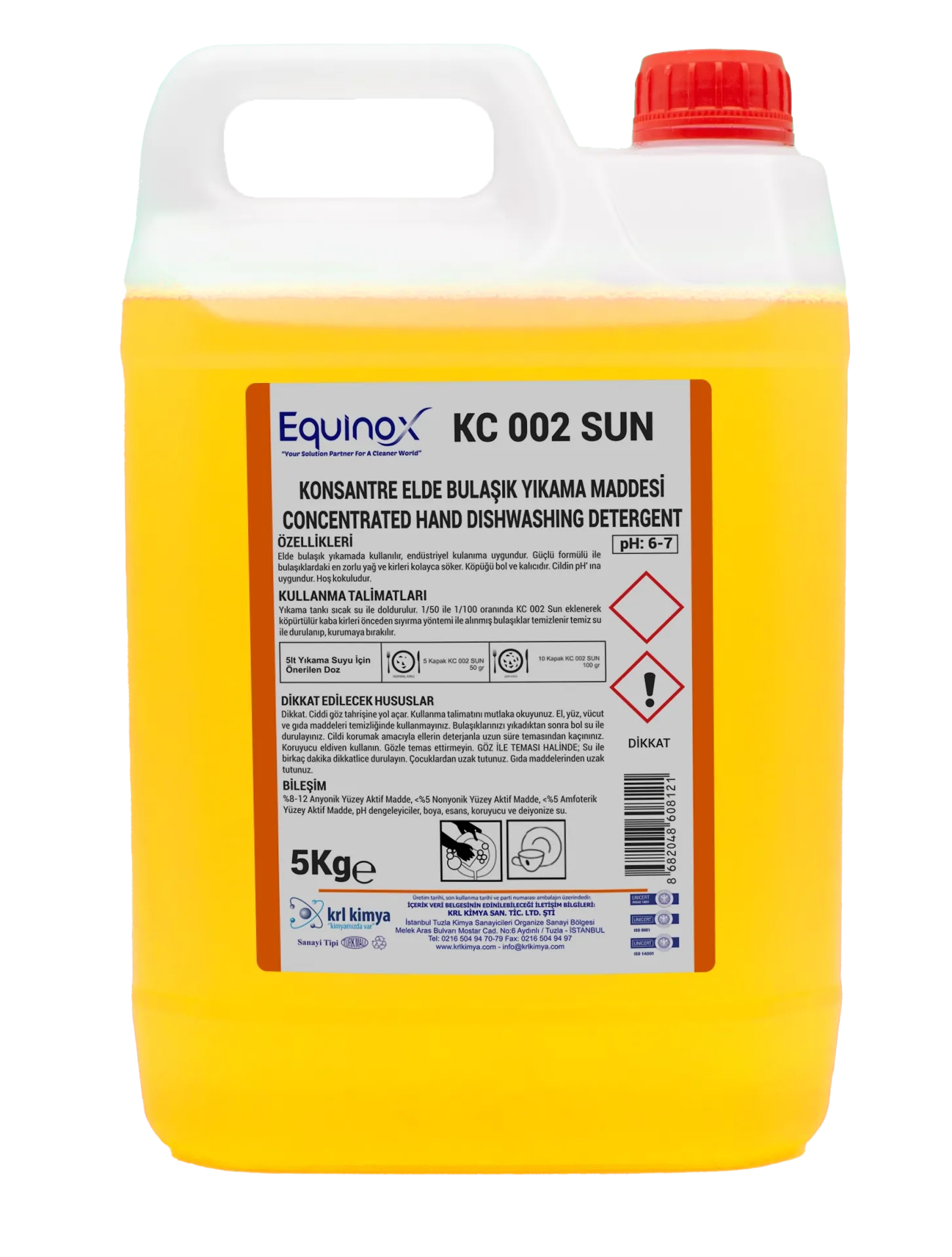 Equinox - Konsantre Elde Bulaşık Deterjanı 5 Kg.