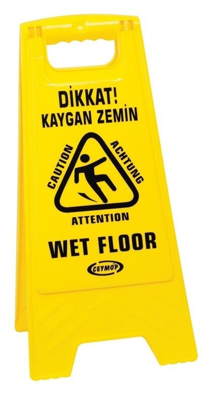 Kaygan Zemin Levhası Sarı