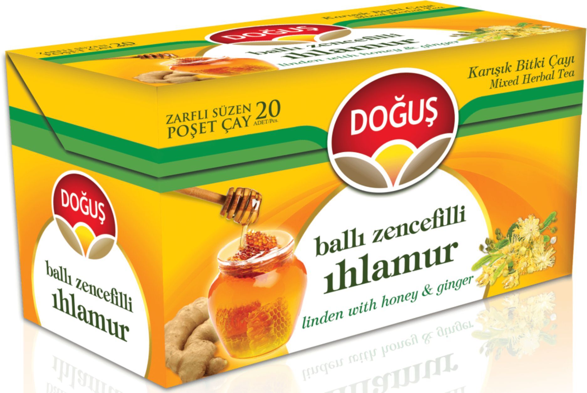 Doğuş Ballı Zencefilli Ihlamur Bitki Çayı 20'li
