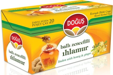 Doğuş Ballı Zencefilli Ihlamur Bitki Çayı 20'li