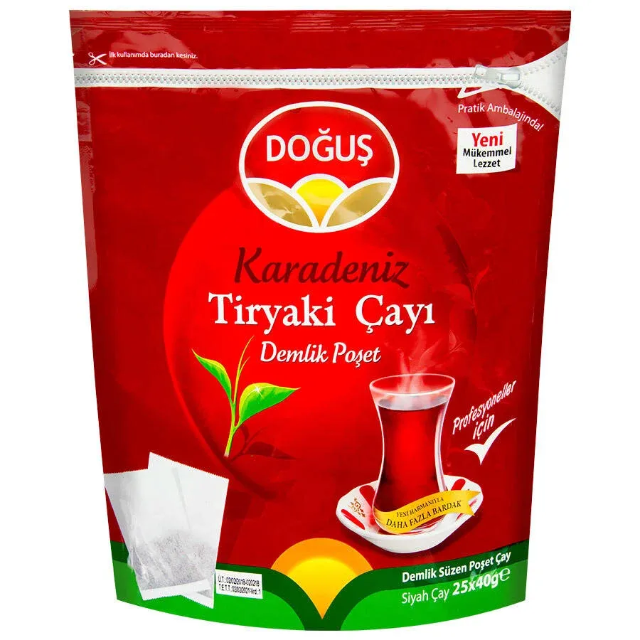 Doğuş Karadeniz Tiryaki Jumbo Demlik Poşet Çay 25'li