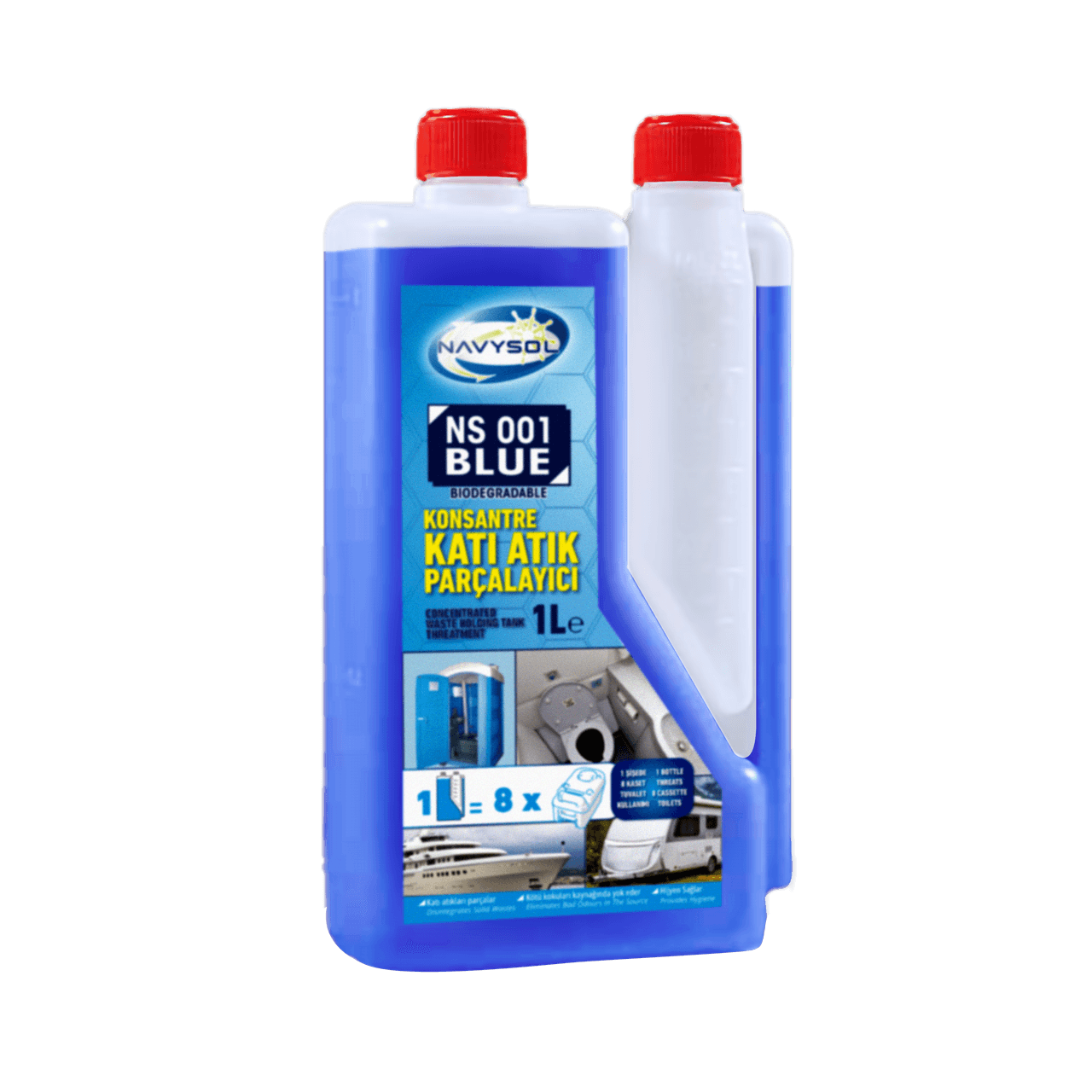 NS 001 NAVYSOL KASET TUVALET KATI ATIK PARÇALAYICI KOKU GİDERİCİ